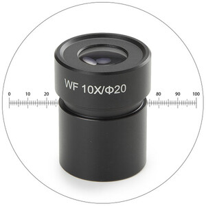 Novex Vidvinkelokular 50.811, WF 10x med mikrometer