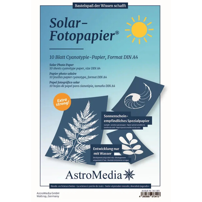 AstroMedia Byggsats Das Solar-Fotopapier DIN A4 10 Stück