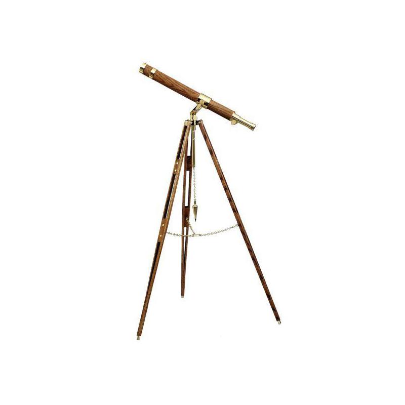 The Glass Eye Teleskop av mässing Cape-Cod Designer Series Trefot i mahogny
