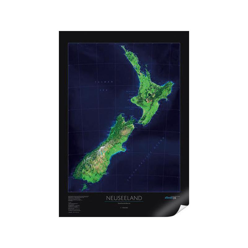 albedo 39 Karta Nya Zeeland