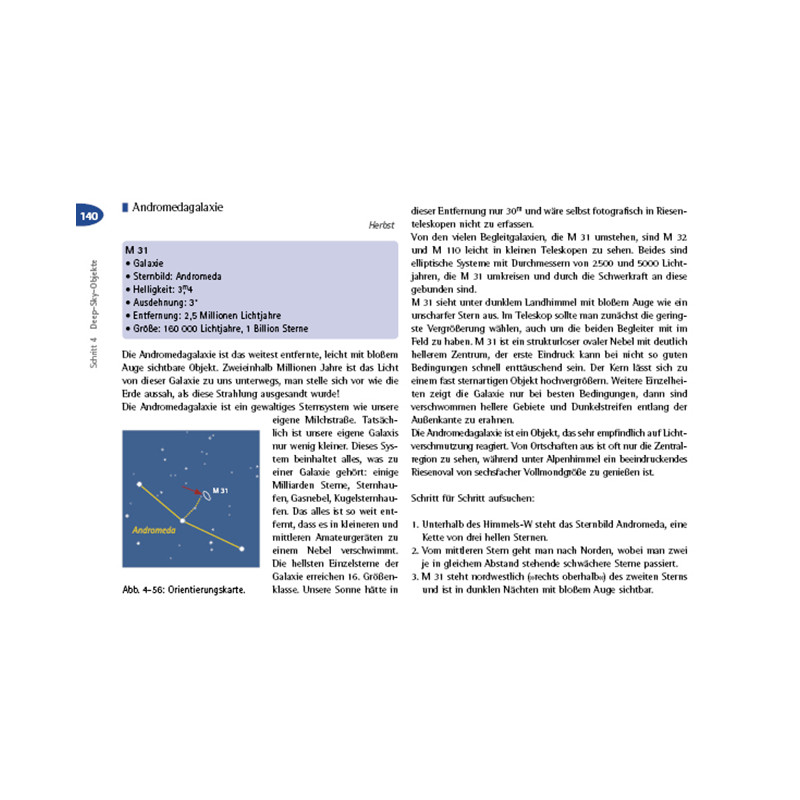 Oculum Verlag Teleskop-körkort i 4 steg