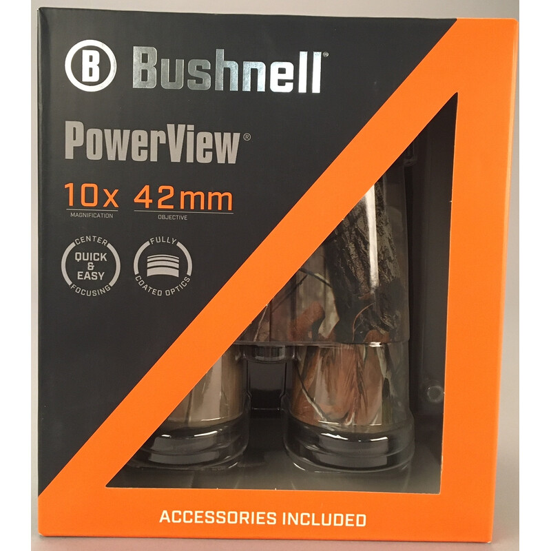 Bushnell Kikare Powerview 10x42, Realtree Camo