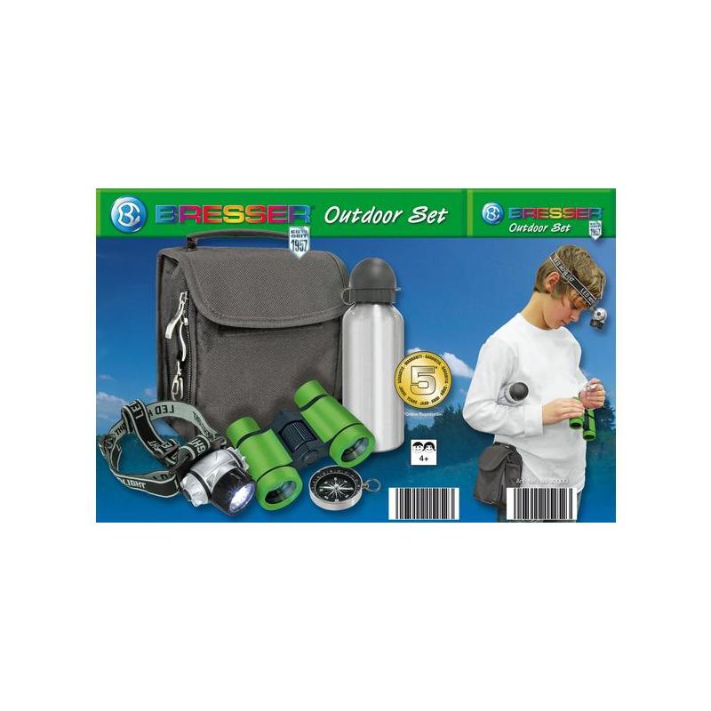 Bresser Junior Outdoor-set Junior med kikare och dricksflaska