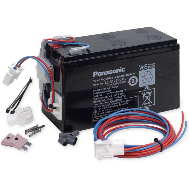 euro EMC Blybatteri 12V / 7,2Ah med kablage