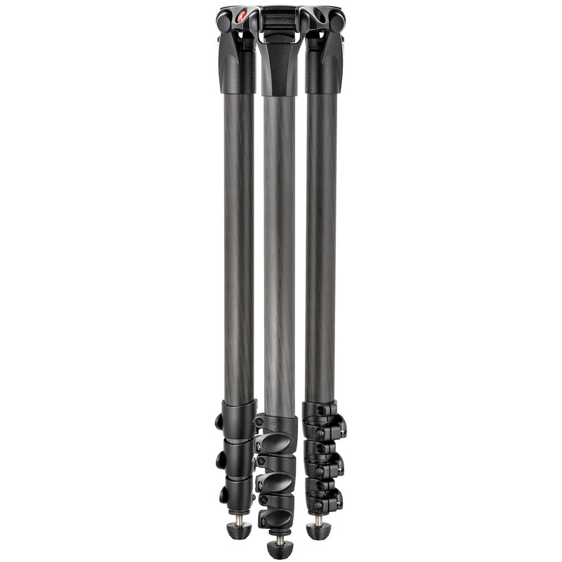 Manfrotto Kolfiber-trebensstativ 536 MPRO med 75/100 mm halvkula