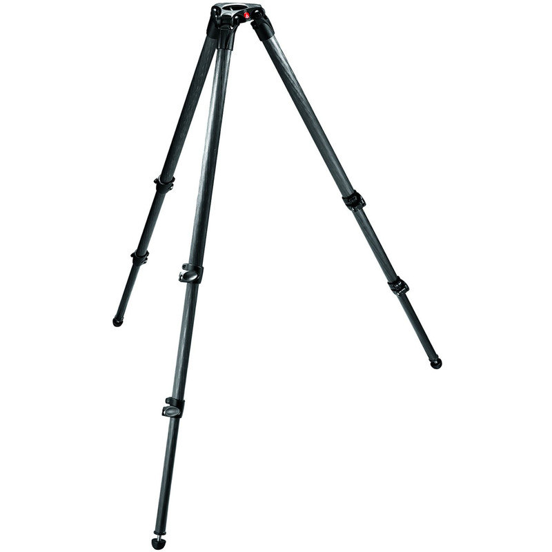 Manfrotto Kolfiber-trebensstativ 535 MPRO med 75 mm halvskal