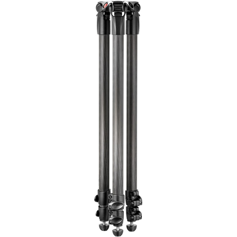 Manfrotto Kolfiber-trebensstativ 535 MPRO med 75 mm halvskal