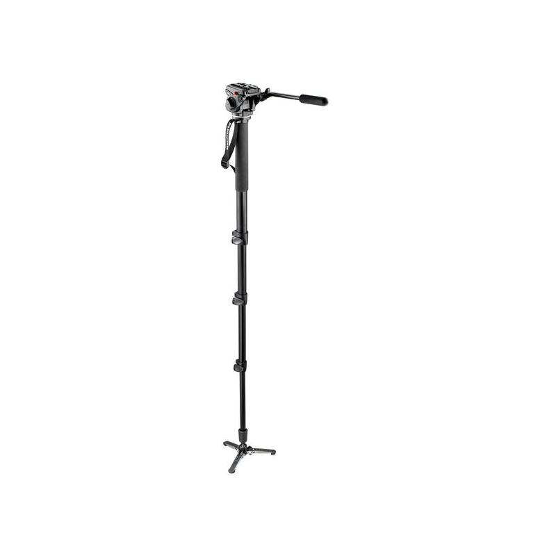 Manfrotto Aluminium-Einbeinstativ Video-Fluid-Einbeinstativ mit Neiger 701HDV 561BHDV