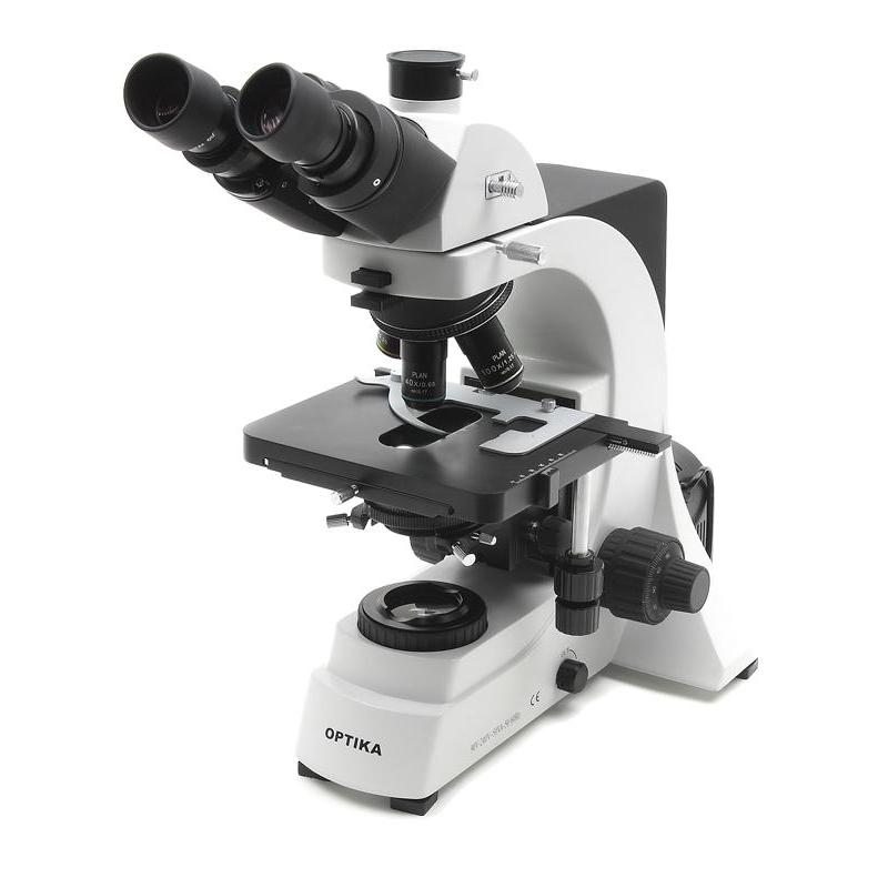 Optika Mikroskop B-600Ti, 40 - 1000x, trinokular, Planachromatische IOS Objektive