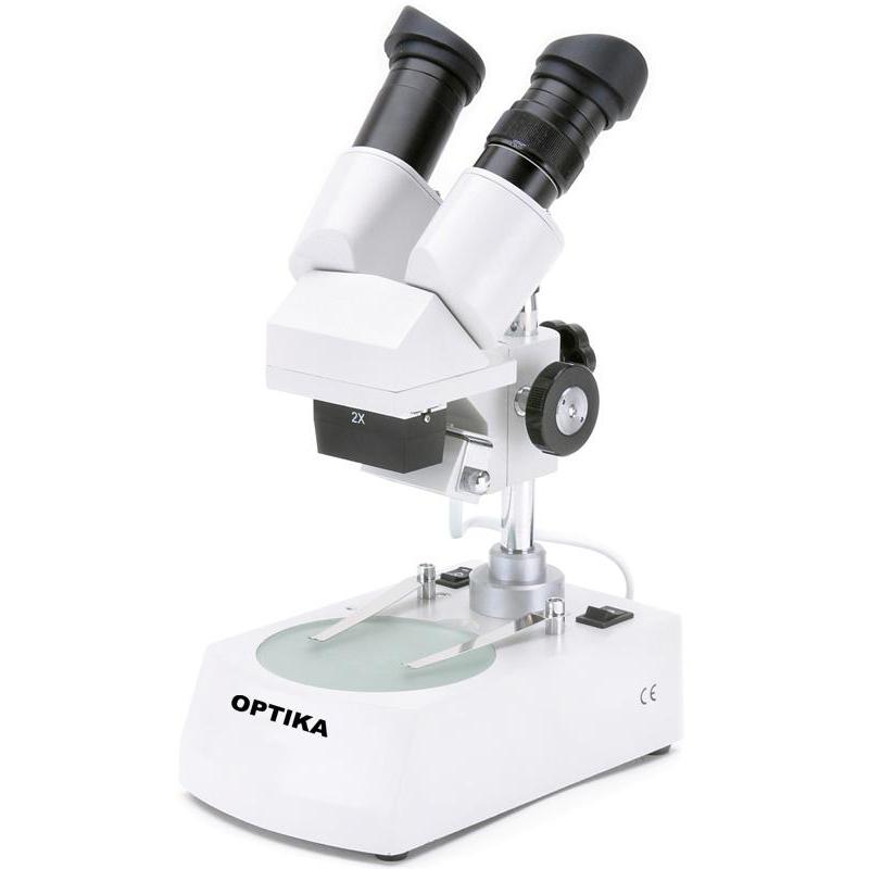 Optika Stereomikroskop S-20-2L, 20x, binokular, reflekterat och Transmitterat ljus