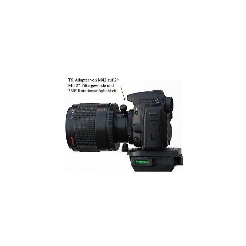 TS Optics Kameraadapter Rotationssystem M42x1 på teleskopets insida på Canon EOS-bajonett (utsida/kamerasida)