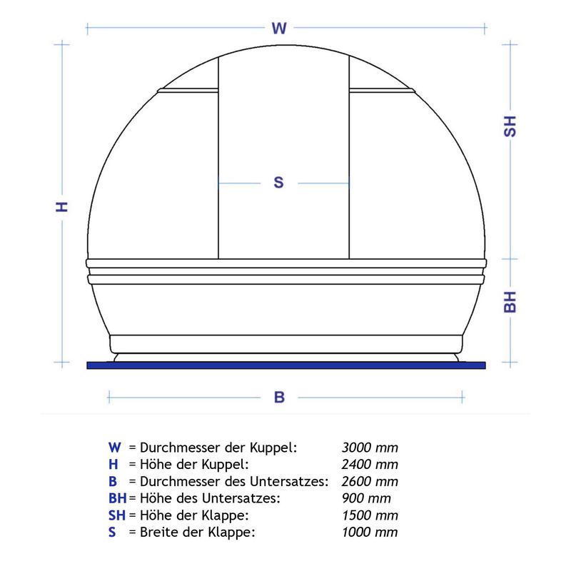 ScopeDome Observatoriekupol 3 m i diameter V3