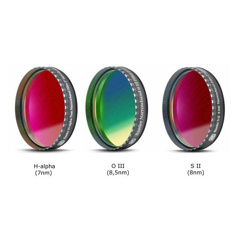 Baader H-alpha 7nm, OIII och SII 2" filteruppsättning