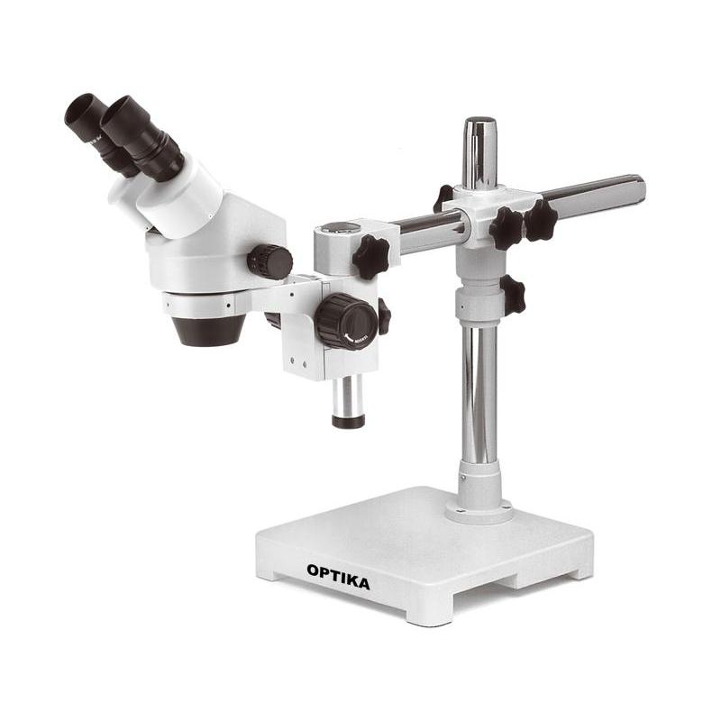 Optika Zoom-stereomikroskop SZM-3, binokular, 7x-45x, överhängande stativ