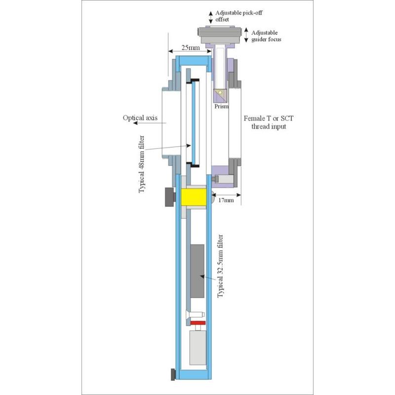 Starlight Xpress Tillbehörssats för ultra-slimline-axelstyrning för användning med SX Filterhjul och Lodestar/SXV/SXV-EX autoguider