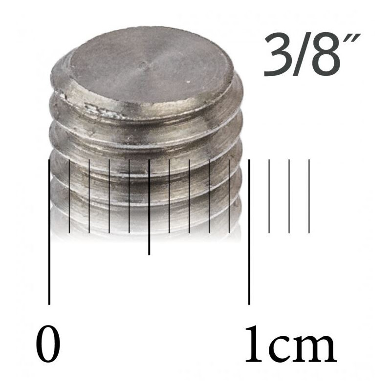 Berlebach 75mm 3/8" Svart