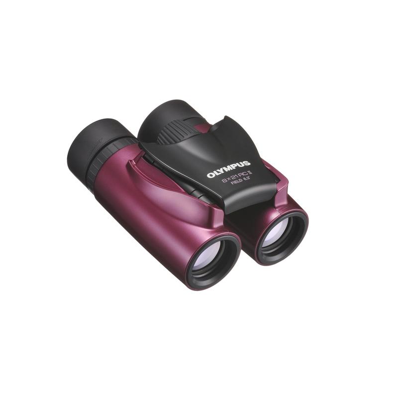 Olympus Kikare 8x21 RC II Slim Metal Magenta inkl. väska