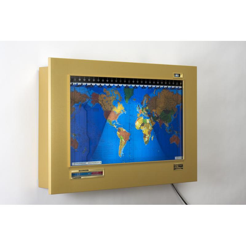 Geochron Original Kilburg i guldanodiserad aluminiumdesign och guldfärgade lister