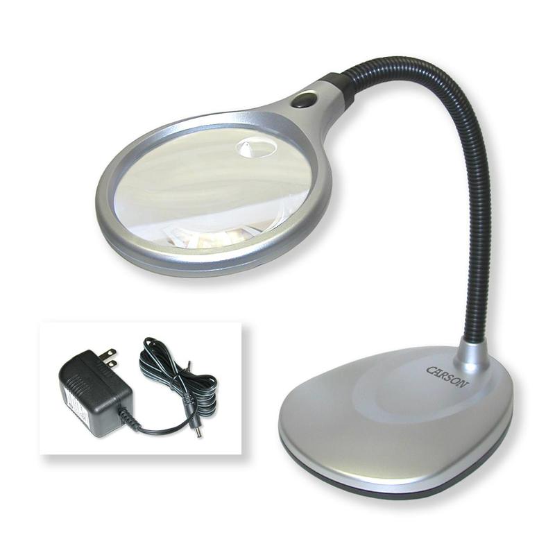 Carson Lupp DeskBrite-200 bordslampa med integrerat förstoringsglas 2x/5x