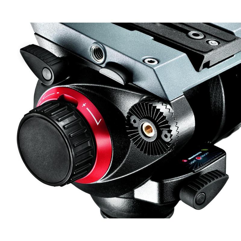 Manfrotto 2-vägstilt 504HD Pro Fluid videopanoramahuvud med Snabbkopplingsplatta 501PL
