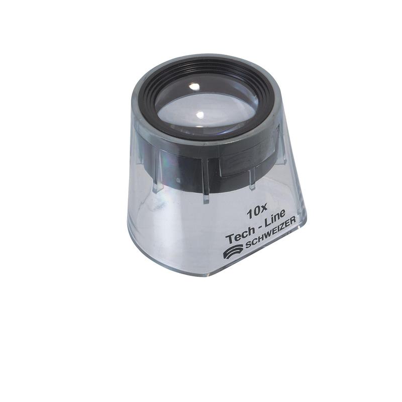 Schweizer Tech-Line Bordslupp med fast fokus 10x