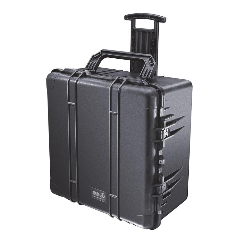 PELI Väska M1640 svart inkl. kubskum inkl. hjul