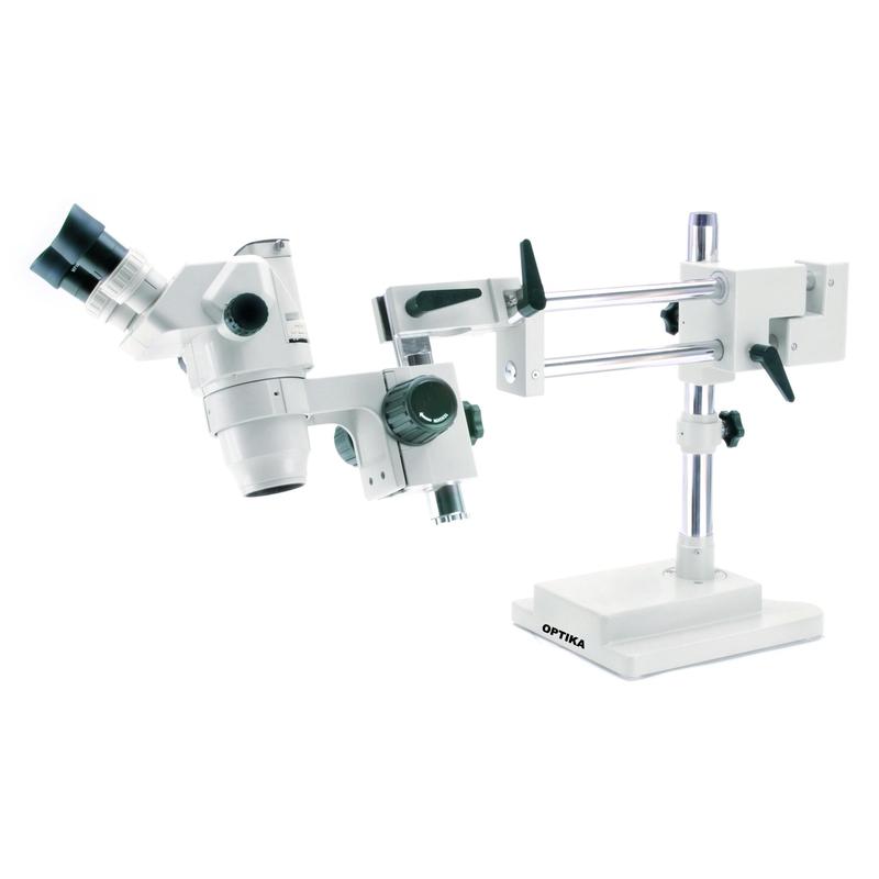 Optika SZR-14 trinokulärt zoom-stereomikroskop, mobilt överhängande stativ