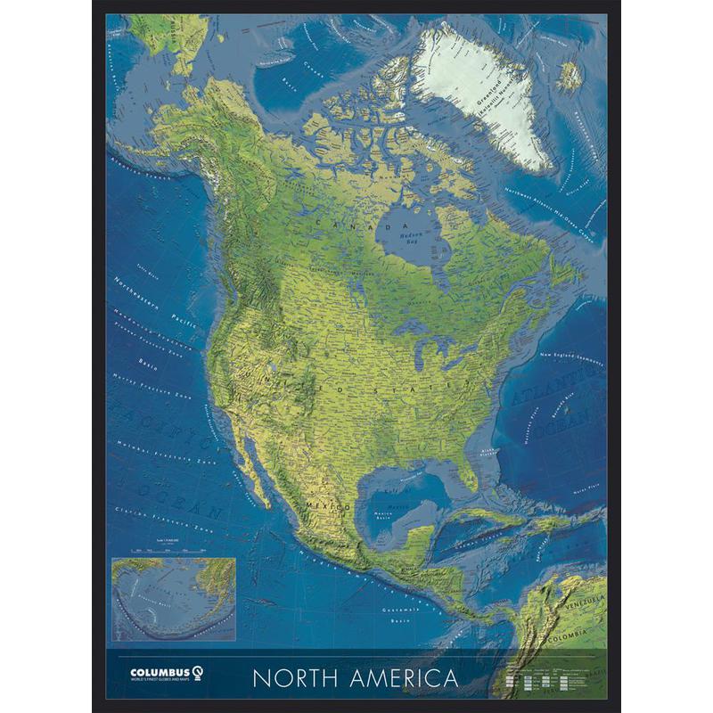 Columbus Kontinentkarta Nordamerika