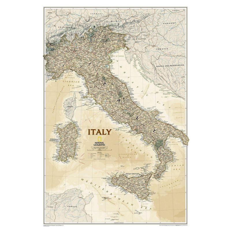 National Geographic Karta Italien