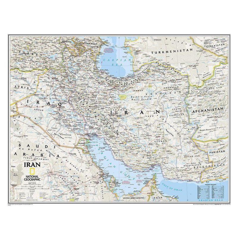 National Geographic Karta Iran