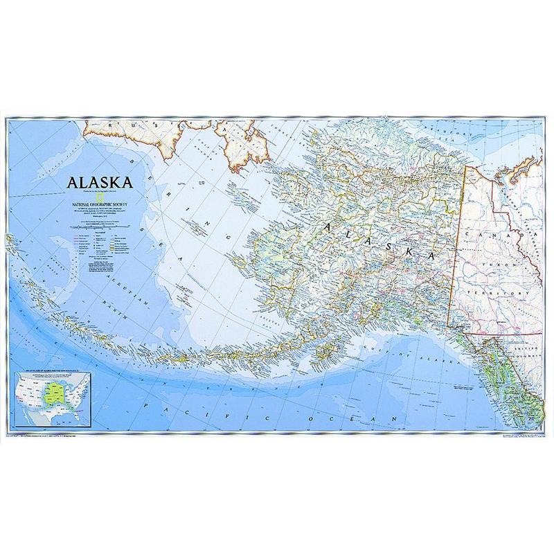 National Geographic Karta Alaska