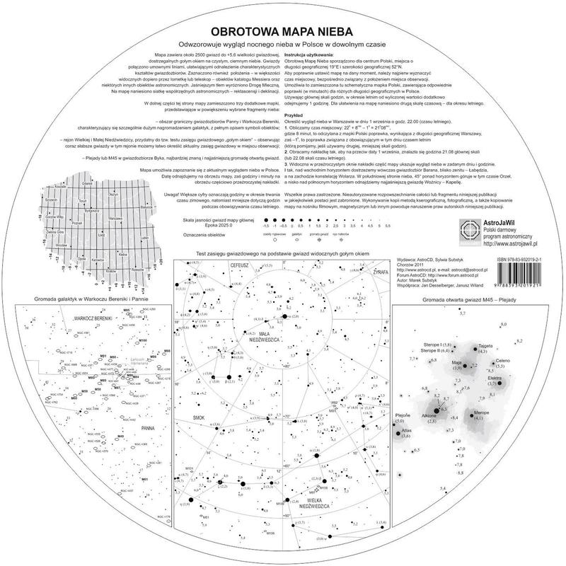 AstroCD Stjärnkarta Obrotowa mapa nieba