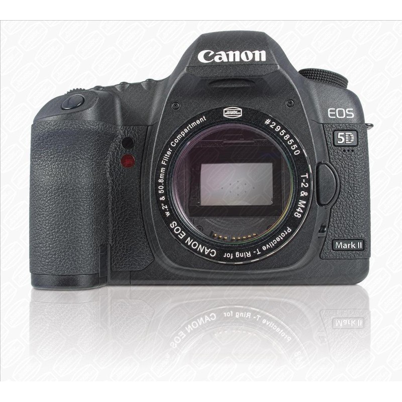 Baader Kameraadapter Skyddande Canon DSLR T-ring med inbyggt klarglasfilter dammskyddsfilter 50,4 x 3 mm