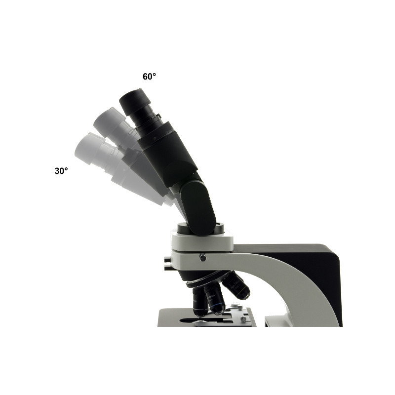 Optika Mikroskop B-500 ERGO, binokular (ett objektiv), ERGO-huvud, plana objektiv, LED