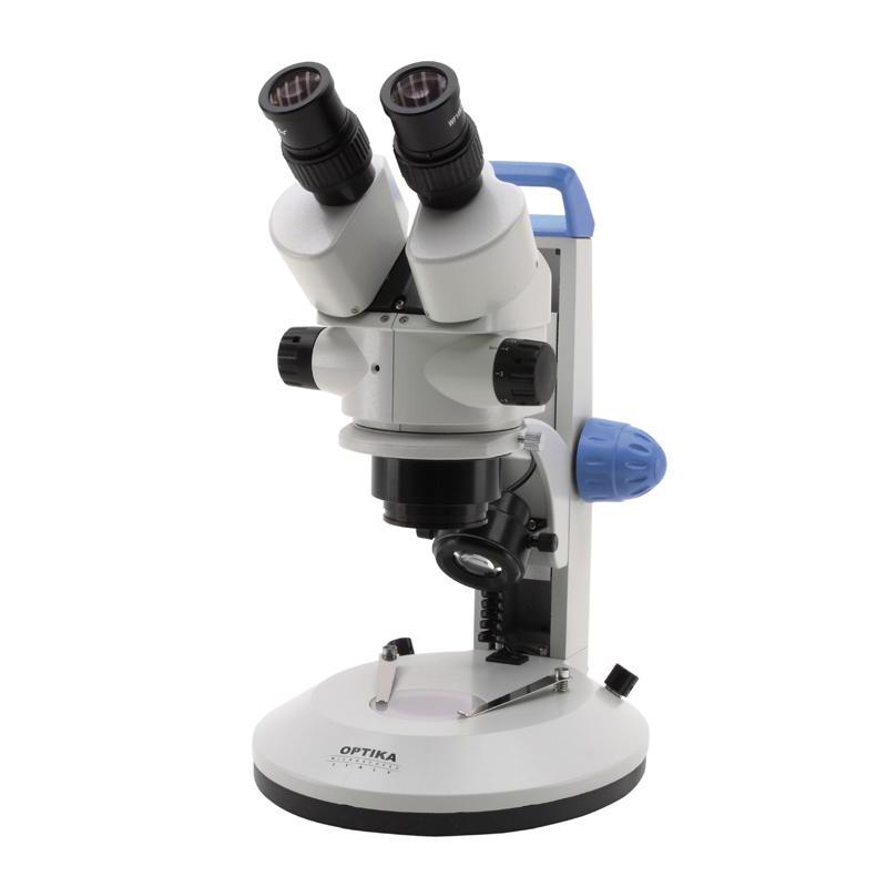 Optika Stereomikroskop LAB20, reflekterat och transmitterat ljus, zoom, LED