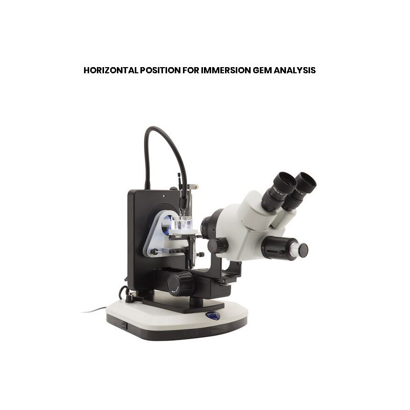 Optika Zoom-stereomikroskop OPTIGEM-3, bino, fluo, 5,7-45x, wd 110