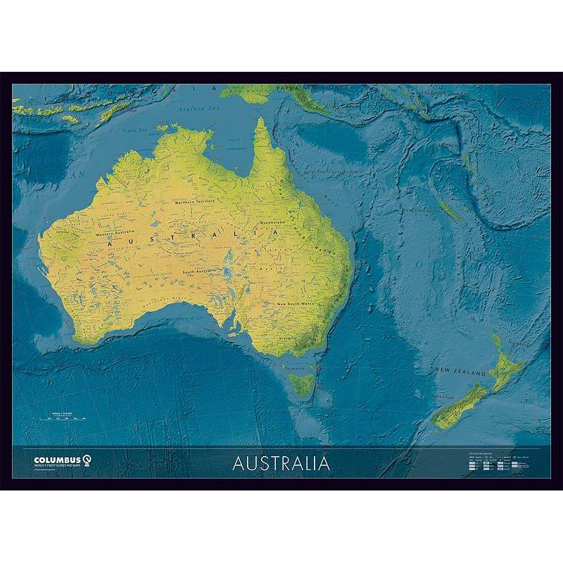 Columbus Kontinentkarta Kontinentalkarta Australien