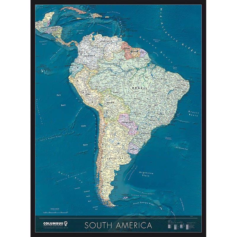 Columbus Kontinentkarta Kontinentalkarta Sydamerika