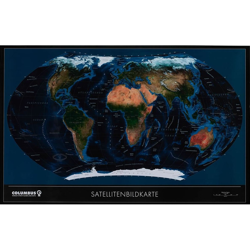 Columbus världskarta Satellit OID-kompatibel