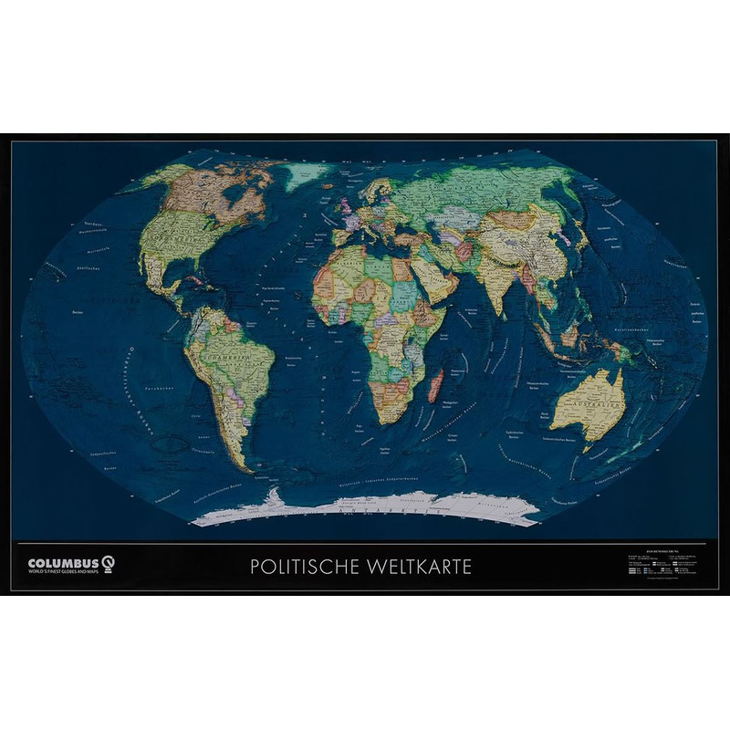 Columbus världskarta Satellit OID-kompatibel