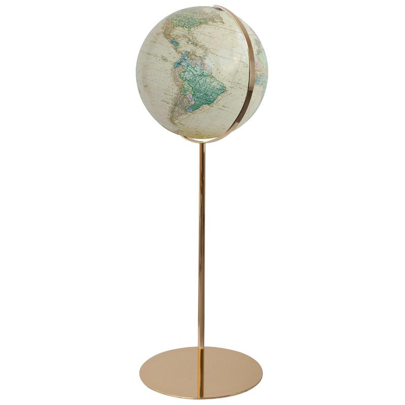 Columbus ROYAL Glob, golvmodell, bas av mässing 40cm