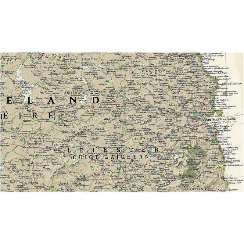 National Geographic Karta Irland (76 x 91 cm)