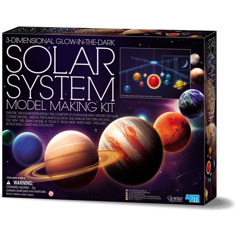 HCM Kinzel Byggsats Solsystem Mobile pyssel set 3D - självlysande