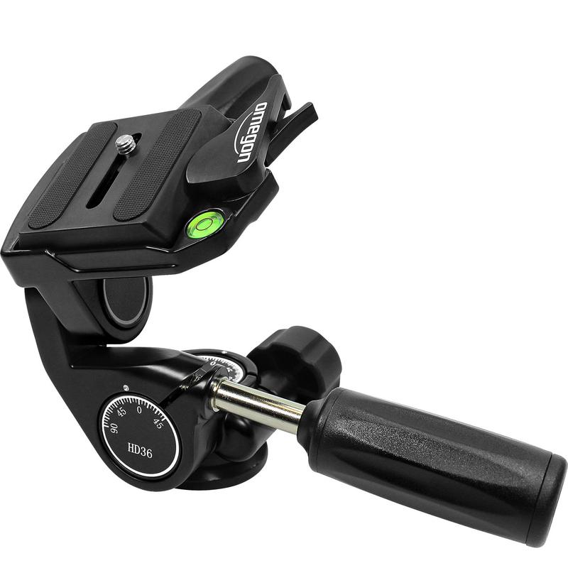 Omegon 3-vägstilt Pro Stativ-panoramahuvud PD36