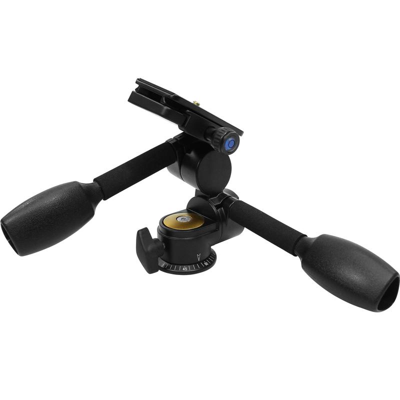 Omegon 3-vägstilt stativ-panoramahuvud PD80