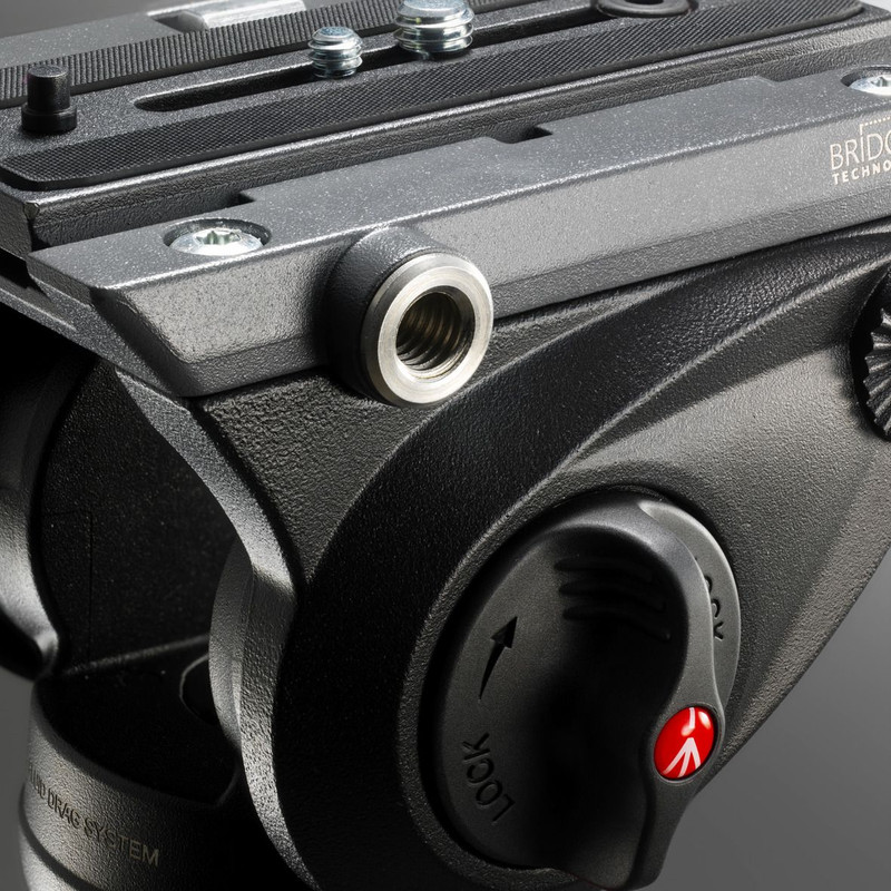 Manfrotto Kolfiber-trebensstativ MVH500AH,755CX3 med Lutningsbart videohuvud