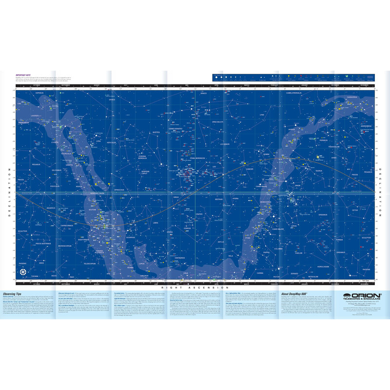 Orion Poster Deep Map 600, hopfällbar karta