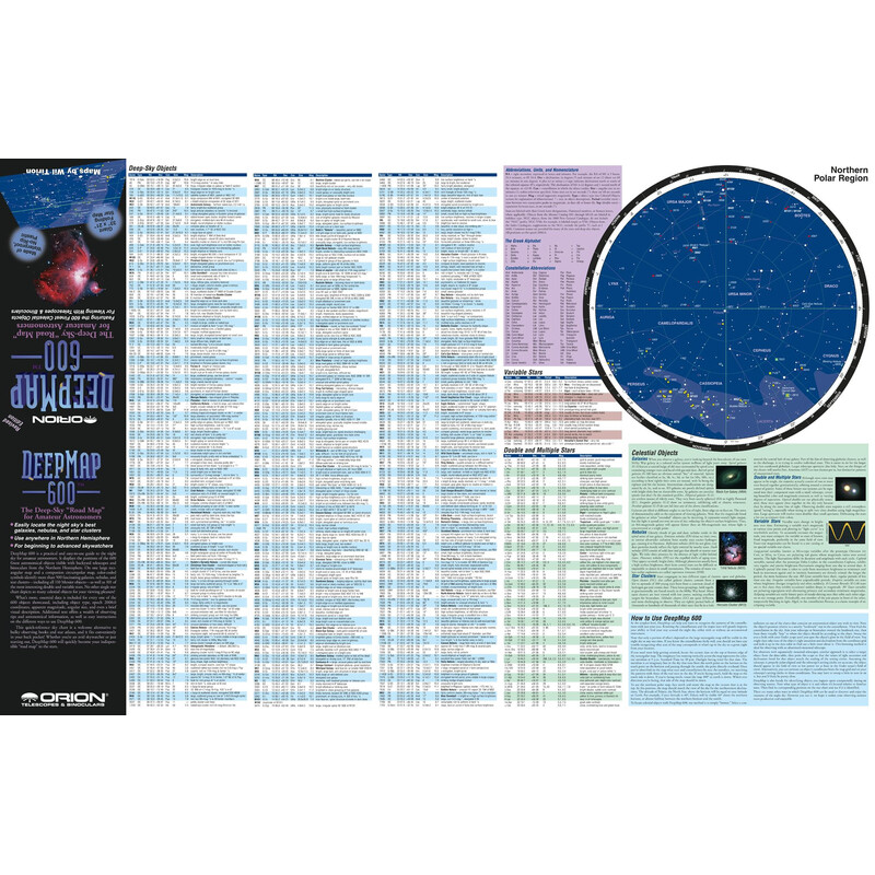 Orion Poster Deep Map 600, hopfällbar karta