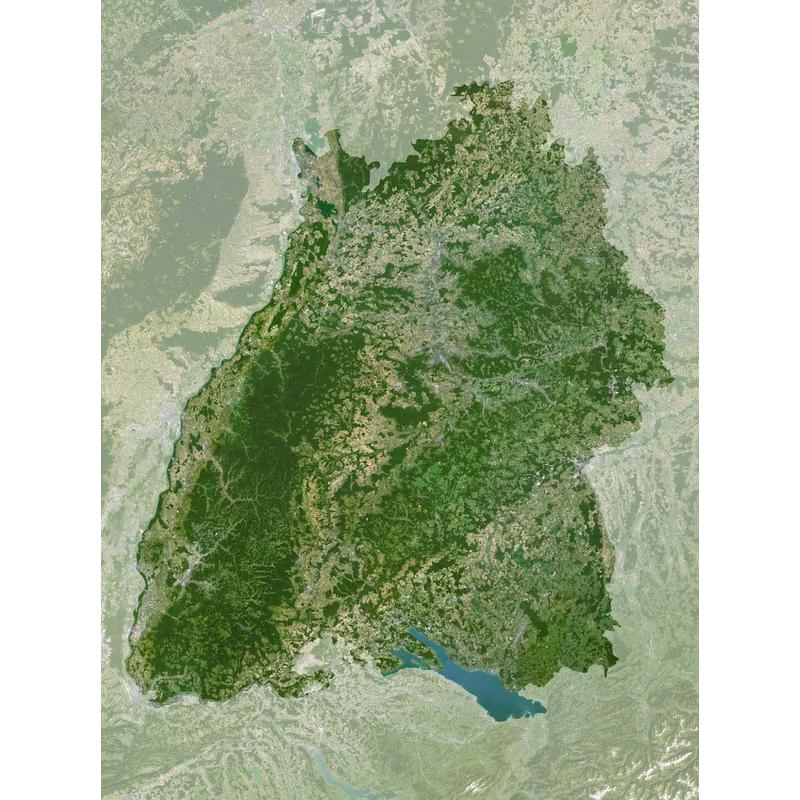 Planet Observer Regionkarta Baden-Württemberg