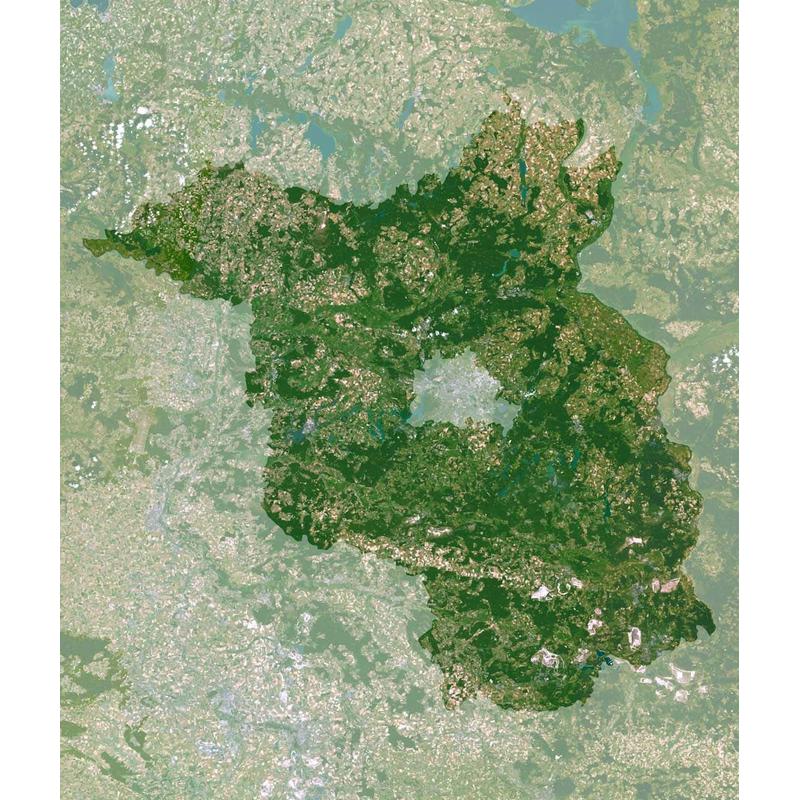 Planet Observer Regionkarta Brandenburg